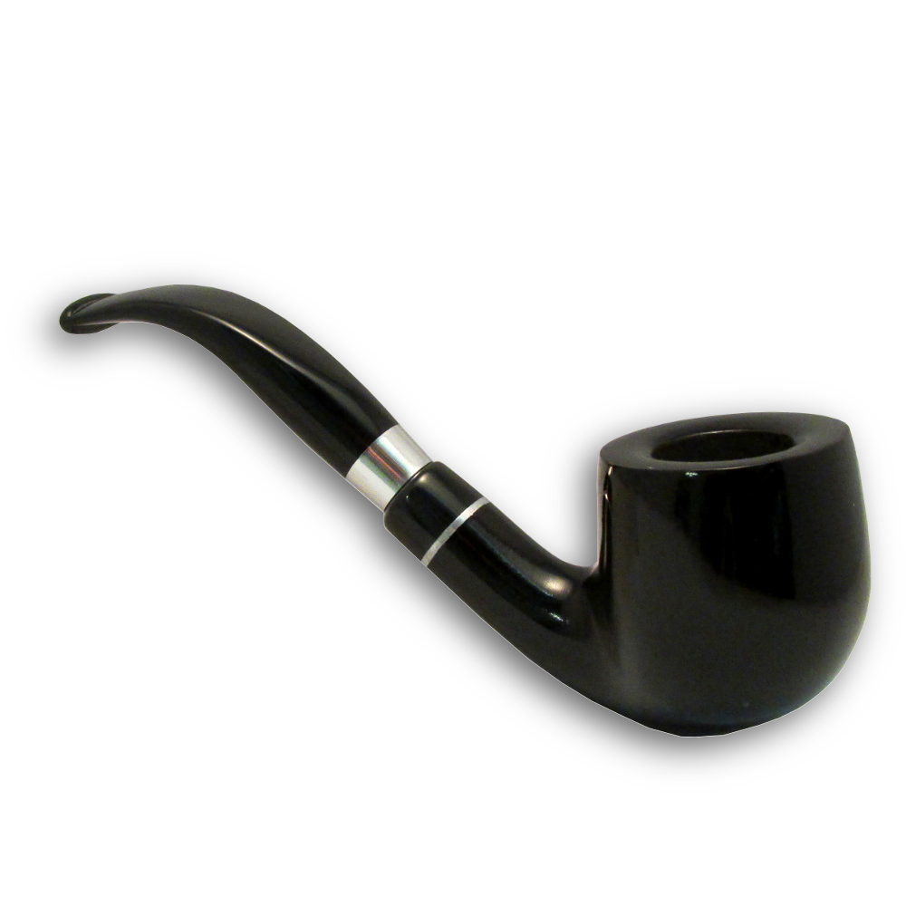 Aldo Velani Eximia Black Bent Pipe