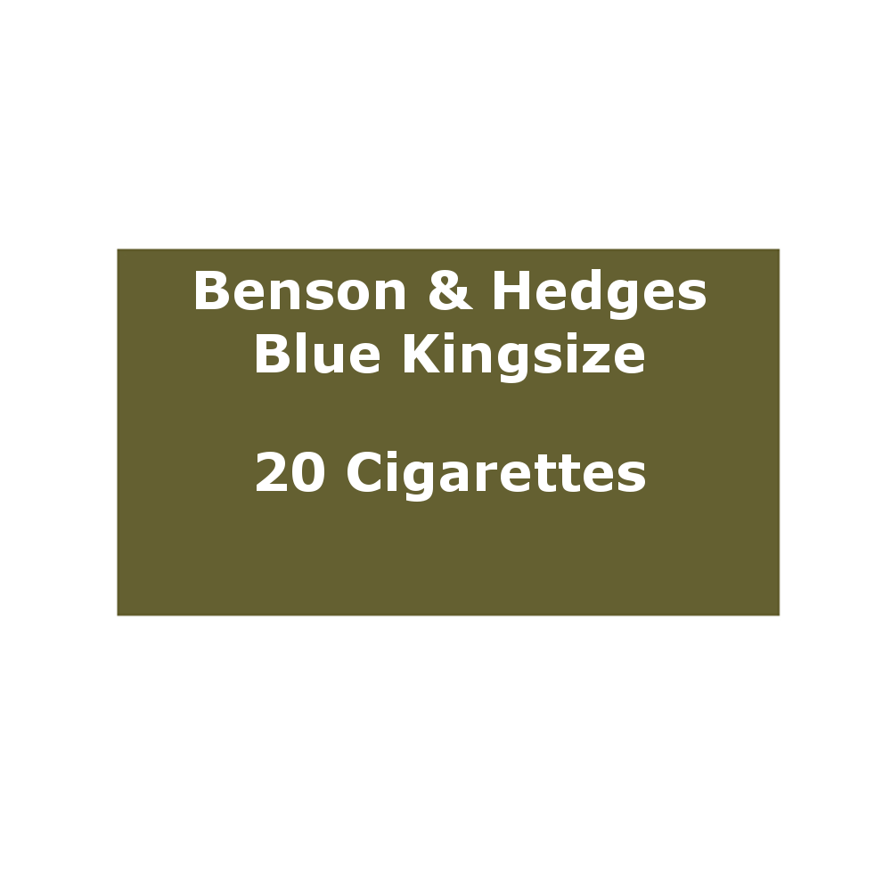 Benson & Hedges Blue Kingsize - 1 Pack Of 20 Cigarettes