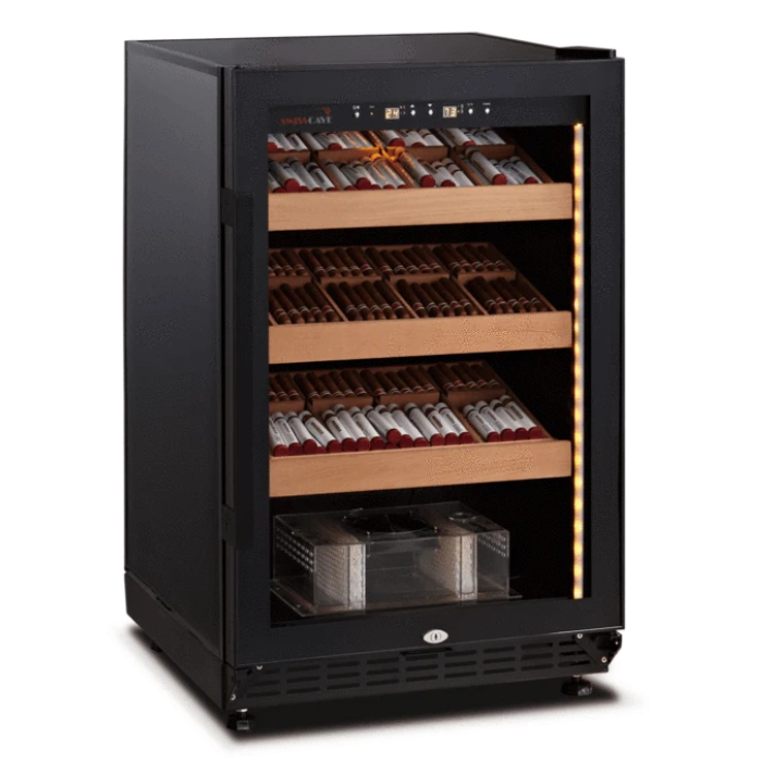 Swisscave Cigar Cabinet Black Humidor - 600 Capacity