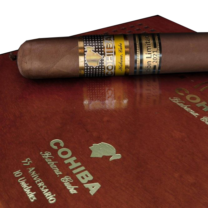 Cohiba 55th Aniversario Cigar (2021 Limited Edition) - Box Of 10