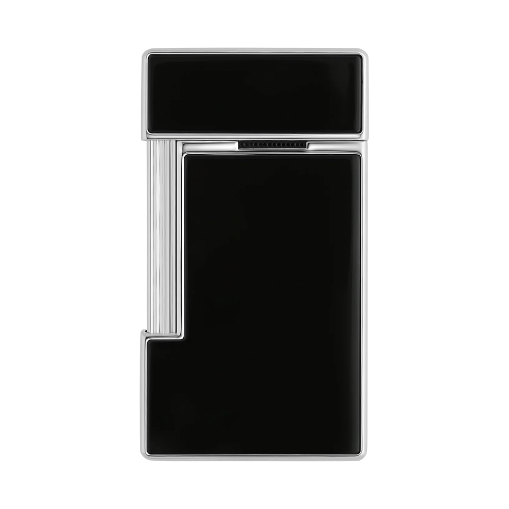 ST Dupont Lighter - Slimmy - Black and Chrome