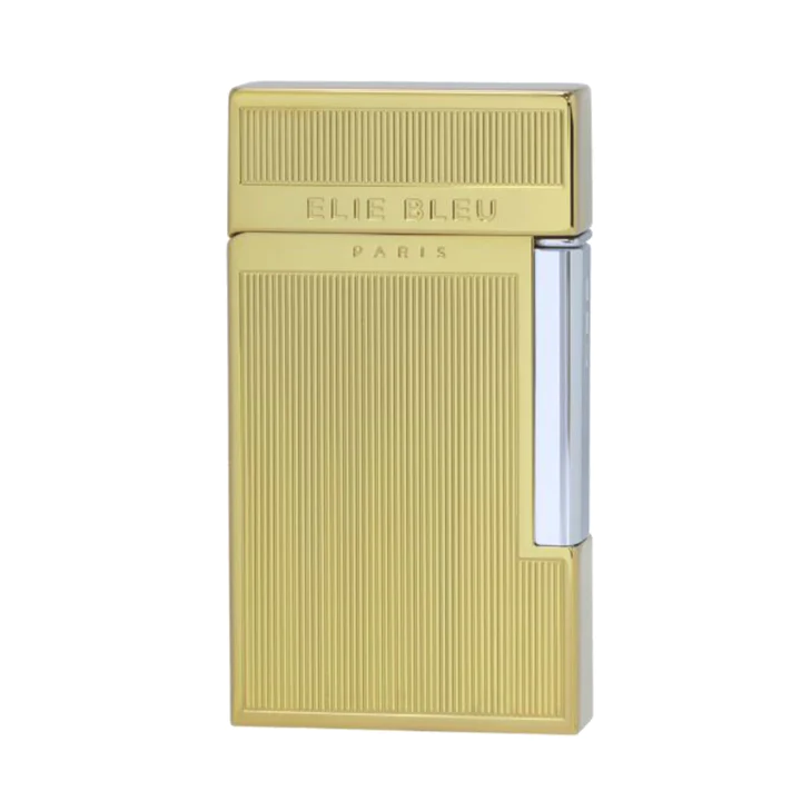 Elie Bleu Diamond Jet Flame Pocket Lighter - Gold