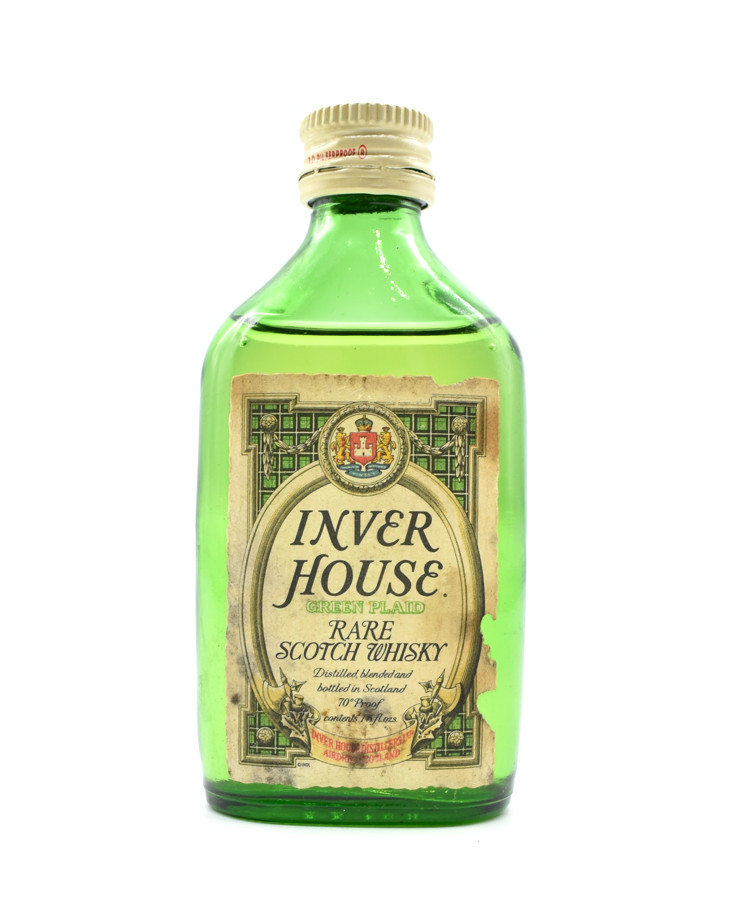 Inver House Green Plaid Rare Scotch Whisky Miniature - 5cl 70 Proof