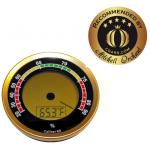 Caliber 4R Silver Digital/Analog Hygrometer by Western Humidor